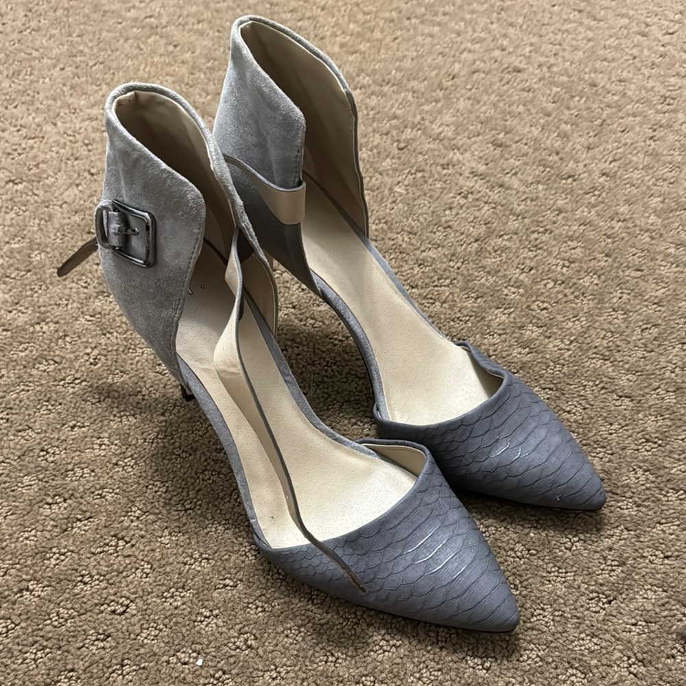 Elegant Gray Women's Heels